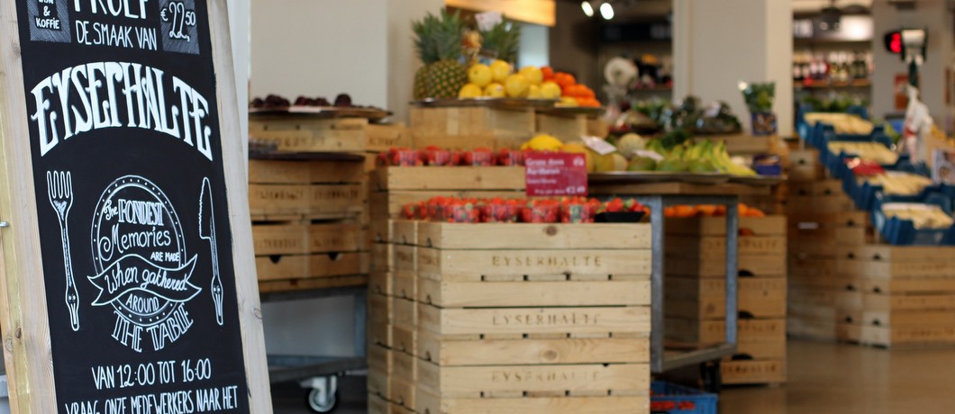 Veel lokale producten bij de Eyserhalte