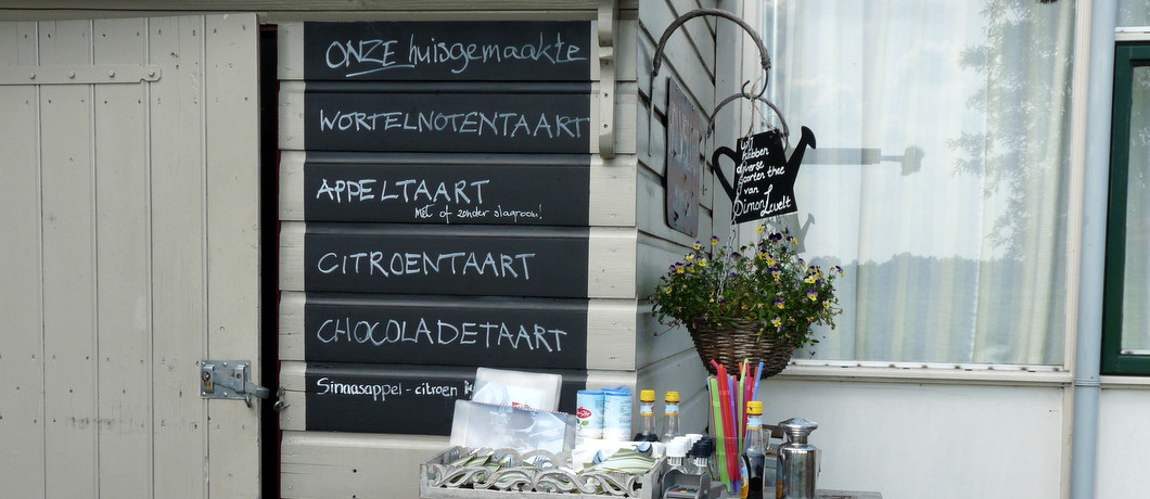 Home made taarten bij Het Schoolhuis in Holysloot