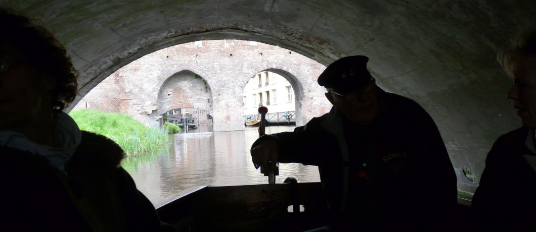Varen met de fluitserboot over de Berkel bij Zutphen
