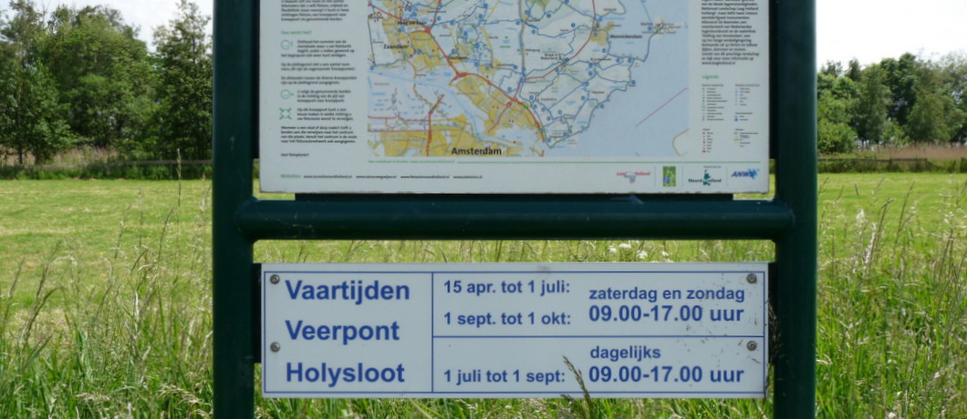 vaartijden veerpont Holysloot