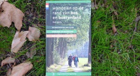 Wandelen op de rand van bos en boerenland