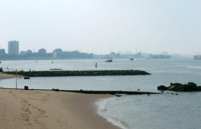 Strand van het Quarantaineterrein aan de Maas