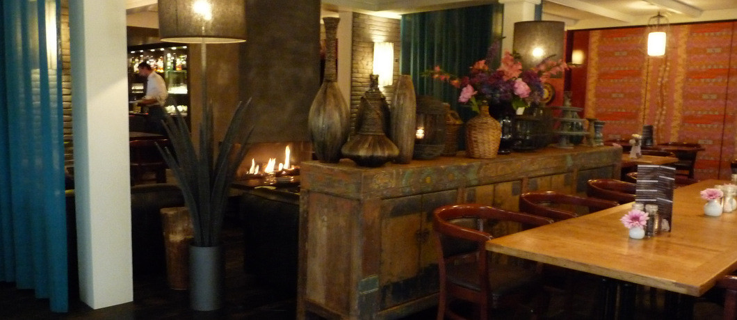 Het moderne restaurant van hotel Tante Sien in Vasse.