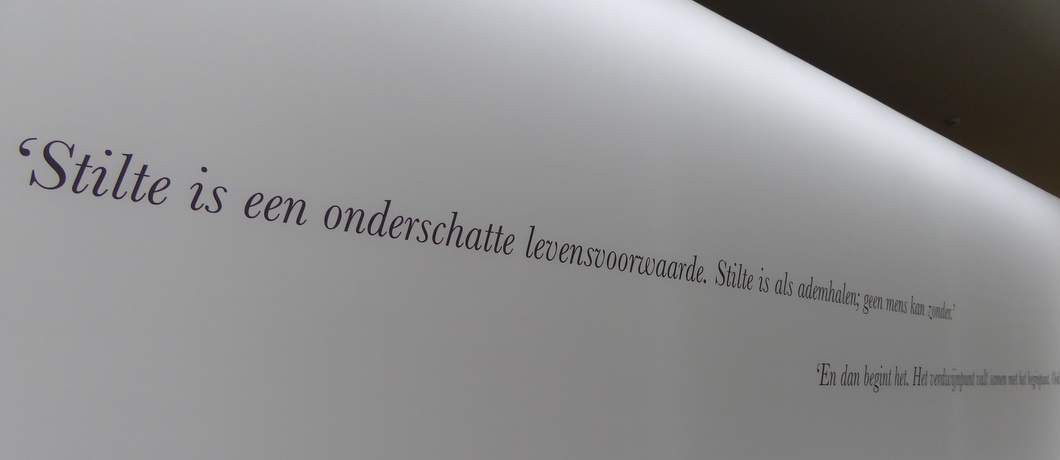 Quote van Zwagerman bij Silence out loud in Kranenburgh