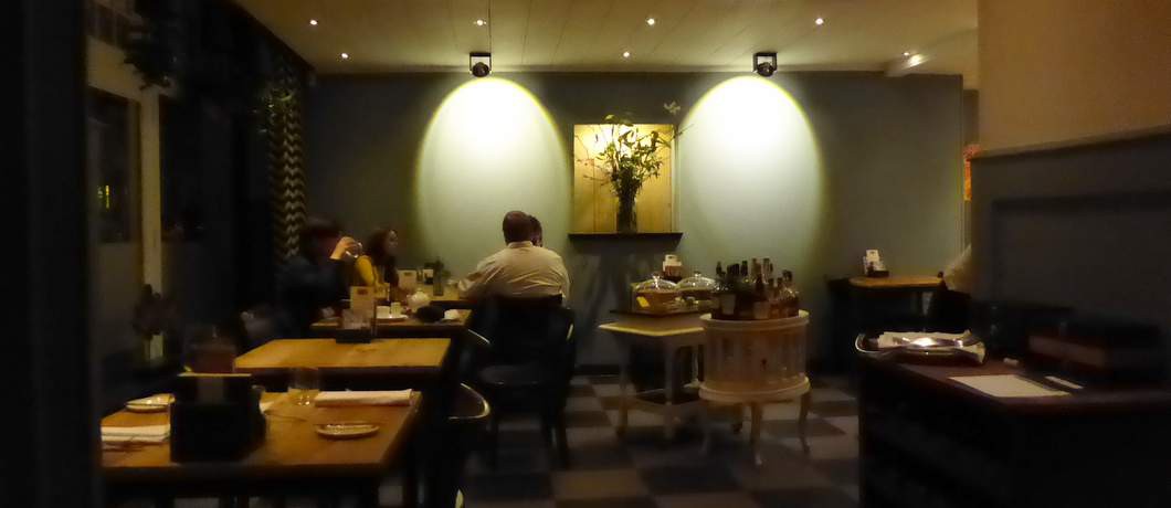 Interieur van restaurant Eindeloos in Leeuwarden