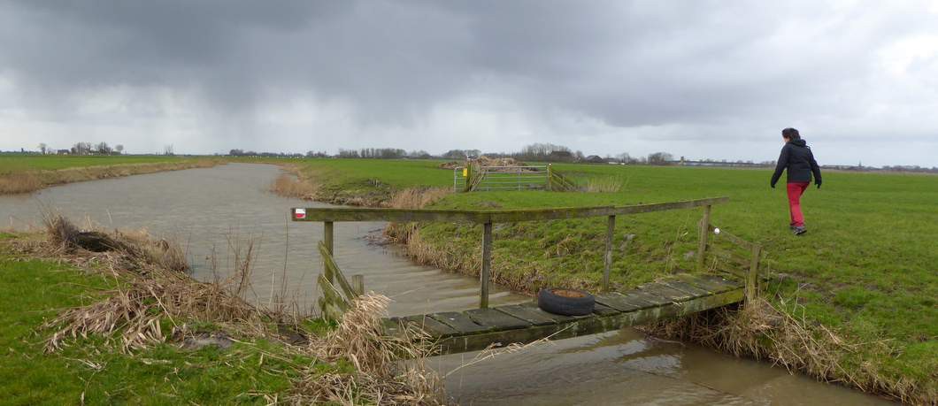 Bruggetjes tijdens de historische wandelpaden