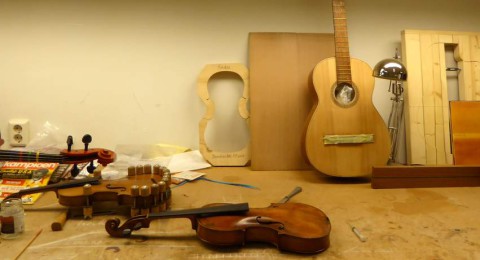 Violen en gitaren bij De Luthiers foto Davides