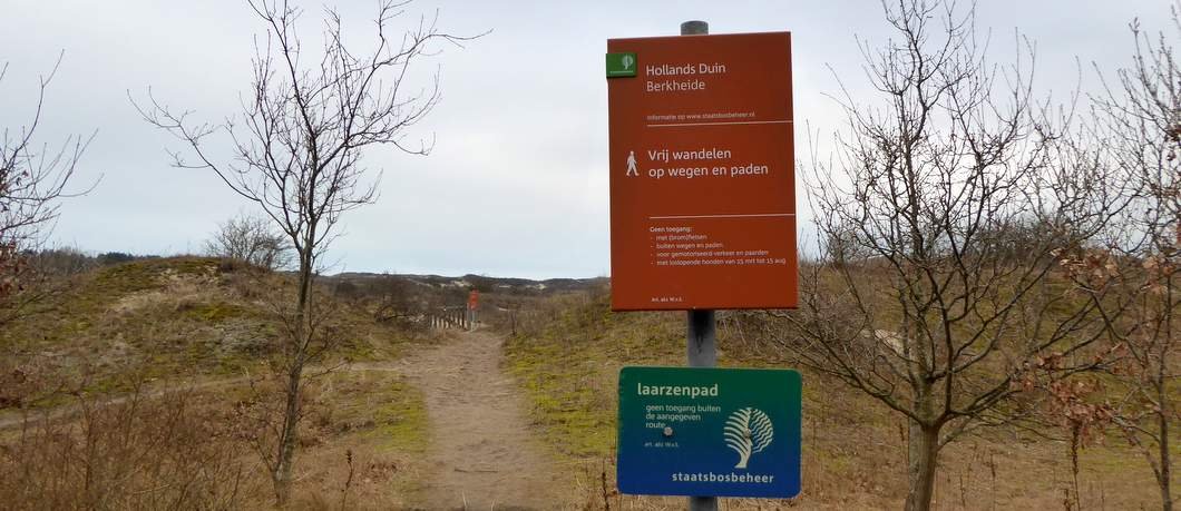 Laarzenpad in het Hollands Duin