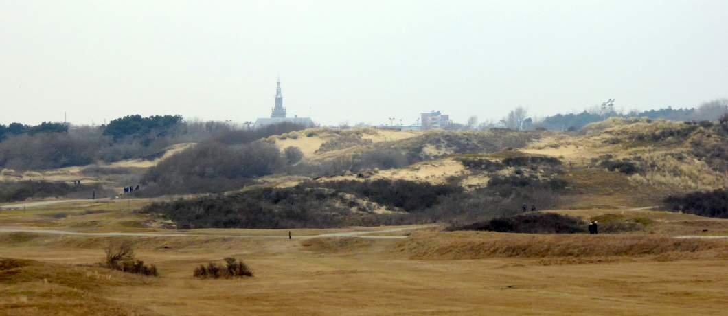 Uitzicht op Katwijk vanuit Hollands Duin