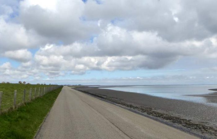 Waddenzeedijk fietsen op Texel