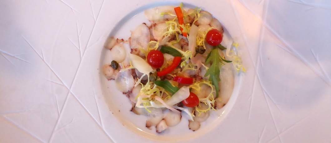 Octopus volgens de moleculaire keuken bij 't Pakhuus