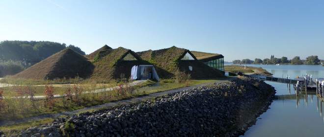 Duurzaam gebouwd museum Biesbosch Museumeiland