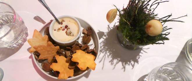 Amuse van vegetarisch restaurant Herberg Kop van 't Land