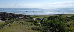 Prachtig uitzicht over zee aan het slot van de geluidswandeling Deep Down op Vlieland