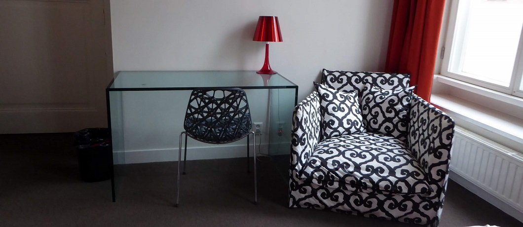 Design in de kamers van Hotel Corps de Garde