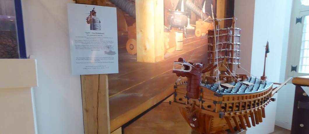 Turtle schip in het Hendrick Hamel Museum