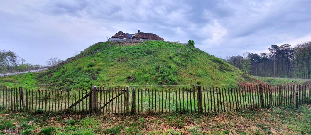 Motte Montferland is een handmatig opgehoogde natuurlijke heuvel van 17 meter die je tegenkomt tijdens de wandeling in het Montferland