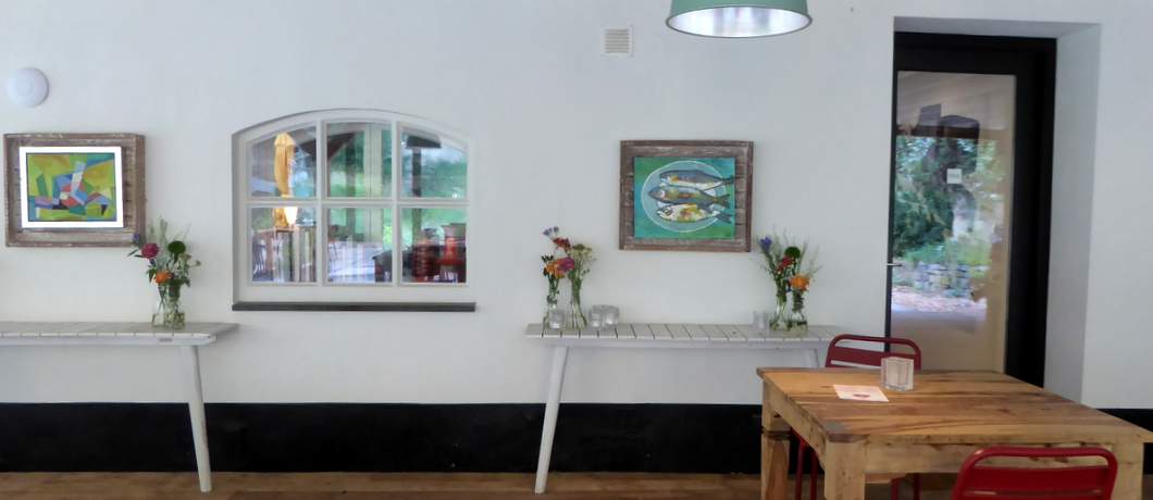 Overdekt terras van landgoed Heerberg