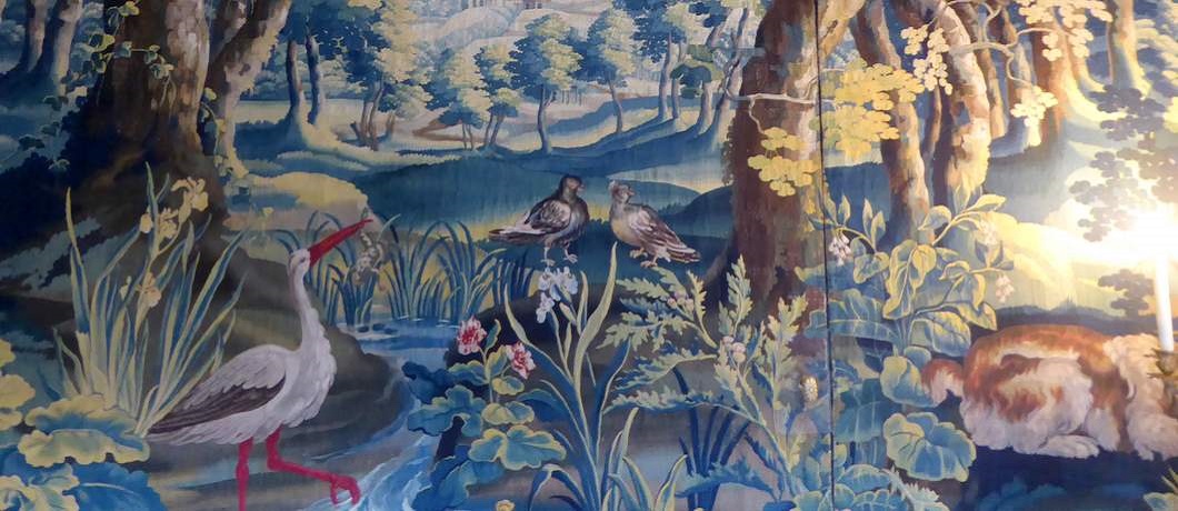 Het gobelin van Slot Zuylen zit vol natuurdetails en kent diepte