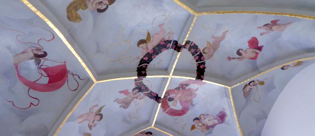 Een palfond vol engeltjes op Slot Zuylen