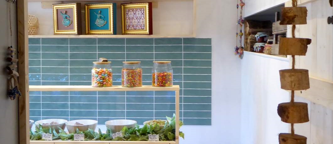 Een van de balies van de Zoetterette