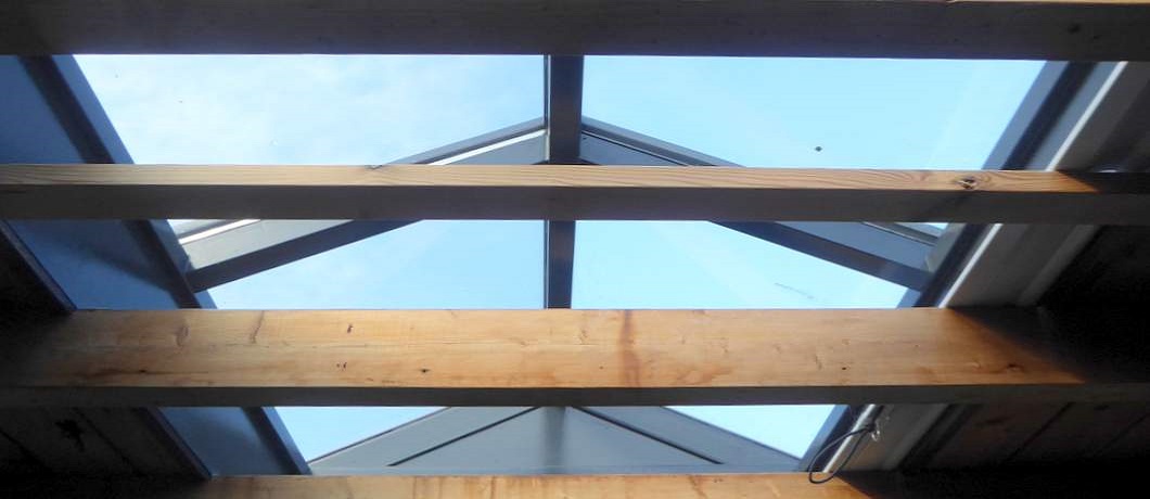 Glazen dak van B&B De Garaazje in Workum