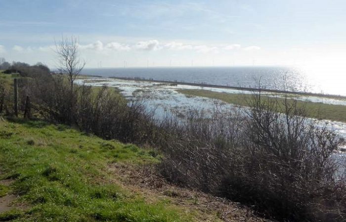 Uitzicht vanaf het Oudemirdumerklif tijdens het fietsen langs de kliffen van Gaasterland