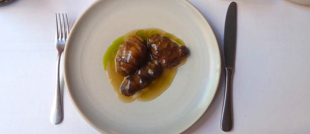 Aardpeer in het groente restaurant The Green Rose in Arnhem