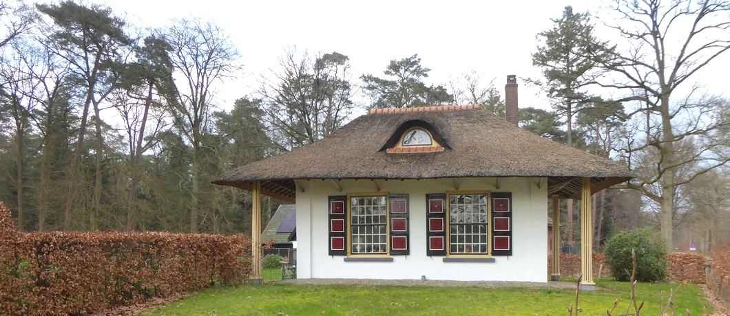 Prachtig huis op het landgoed onderweg bij de Trage Tocht Den Treek Henschoten.