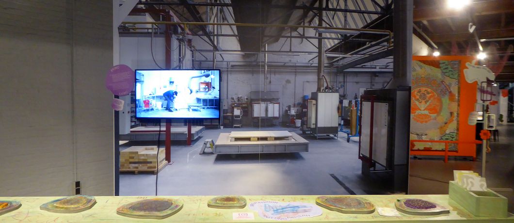 Tentoonstelling waar je zelf aan de slag kunt gaan in het Textielmuseum in Tilburg.