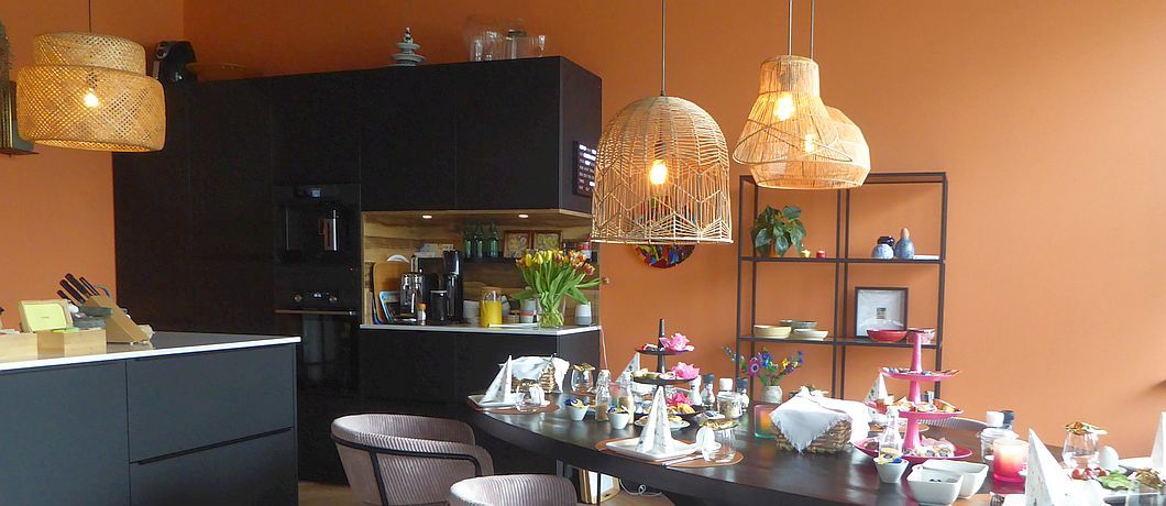 Open woonkeuken van B&B Stadsslaperij Tilburg